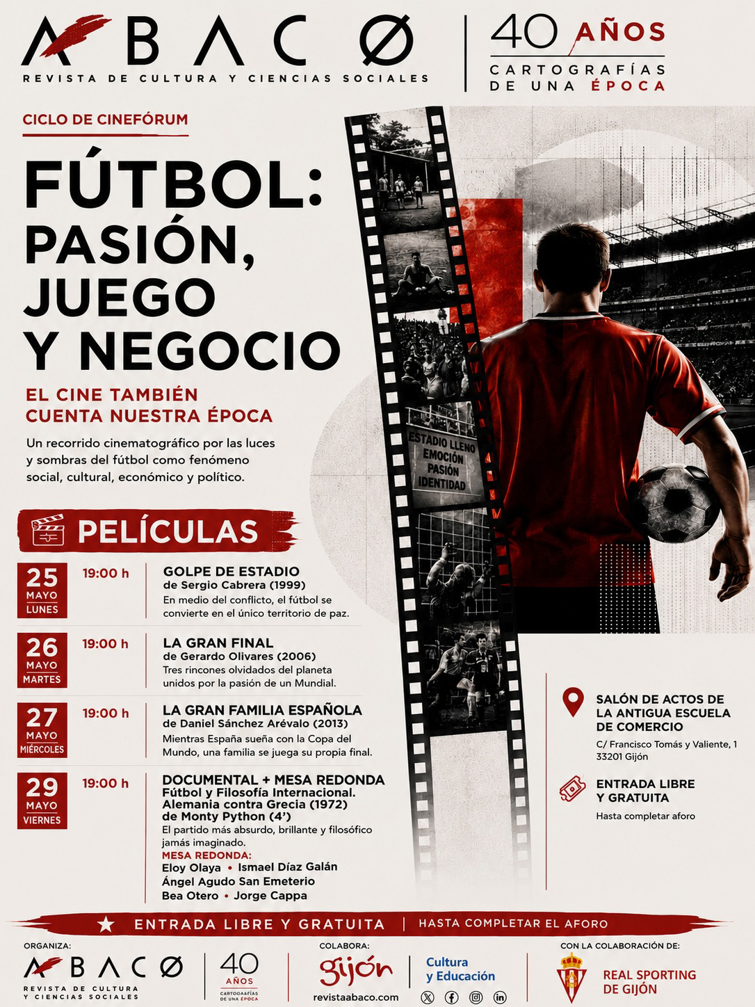 cartel cineforum abaco futbol